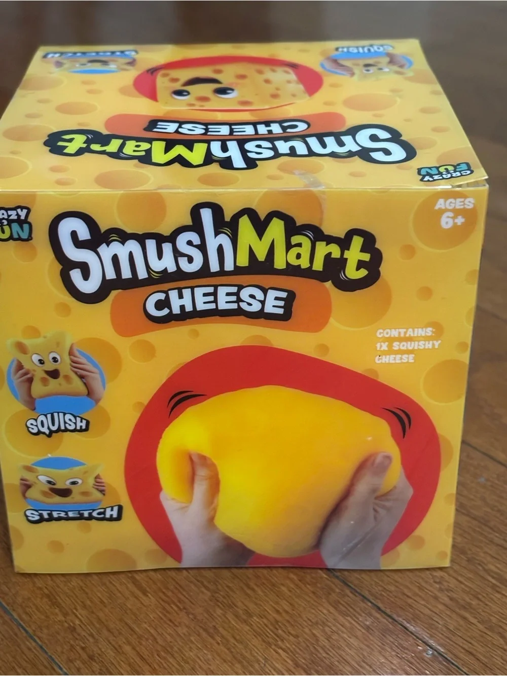 RMS Viral SmushMart XL Cheese Squishy Toy - Bright Yellow